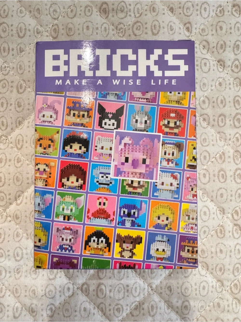 BRICKS angel stitch Building blocks Kit - Pink Character (197 PCS)